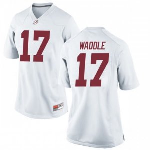 Women's Alabama Crimson Tide #17 Jaylen Waddle White Game NCAA College Football Jersey 2403WLYE3